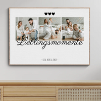 Personalisiertes Fotocollage-Poster 'Lieblingsmomente'