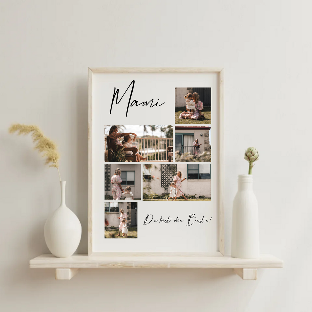 Detailansicht personalisiertes Mama-Poster von Geschenkfabrik24