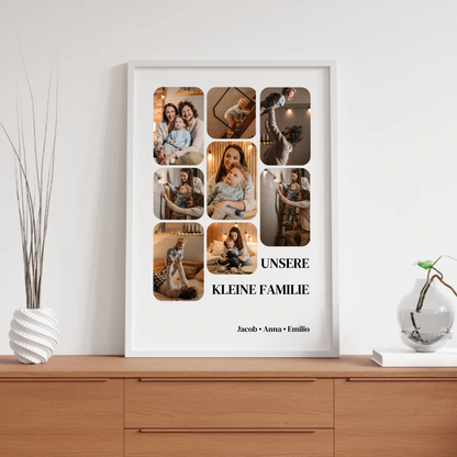Personalisiertes Familienposter „Unsere kleine Familie“