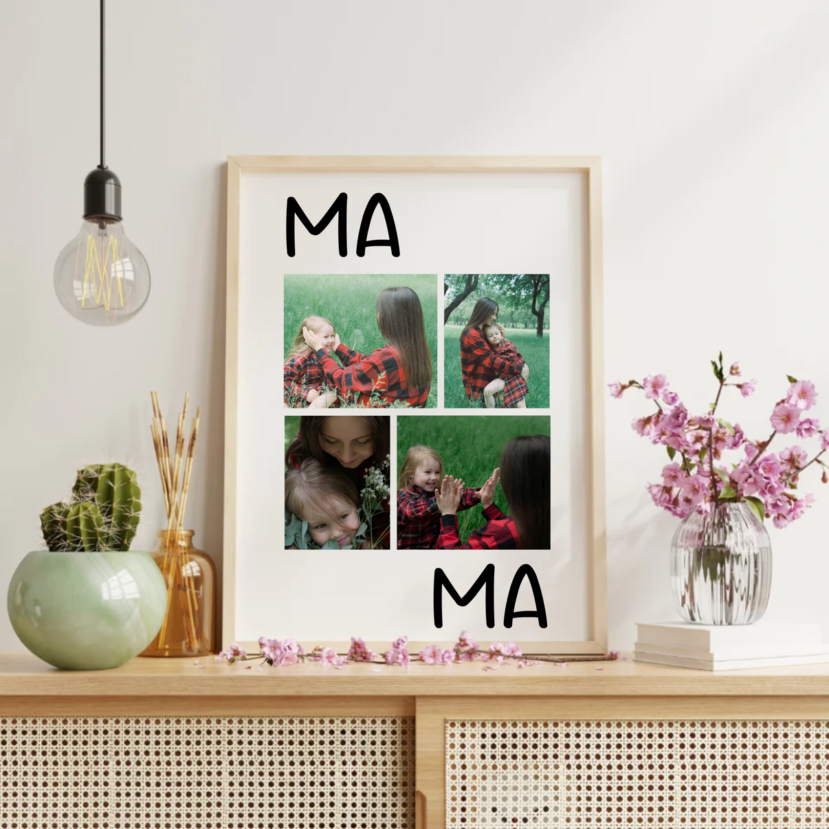 Muttertagsgeschenk Fotocollage zum Download und Druck