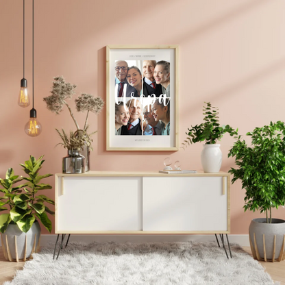 Personalisiertes Fotocollage-Poster für Deinen Uropa