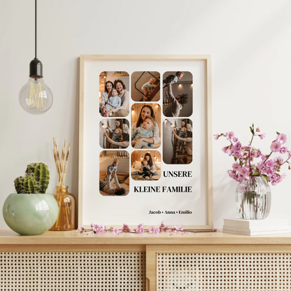 Personalisiertes Familienposter „Unsere kleine Familie“