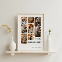 Personalisiertes Familienposter „Unsere kleine Familie“