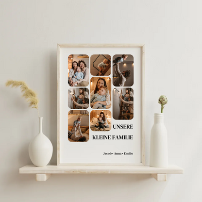 Personalisiertes Familienposter „Unsere kleine Familie“