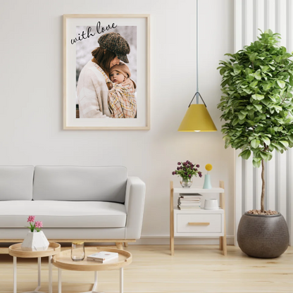 Personalisiertes „With Love“ Fotoposter