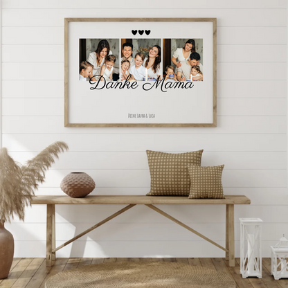 Danke Mama Fotocollage – Persönliches Poster mit Fotos