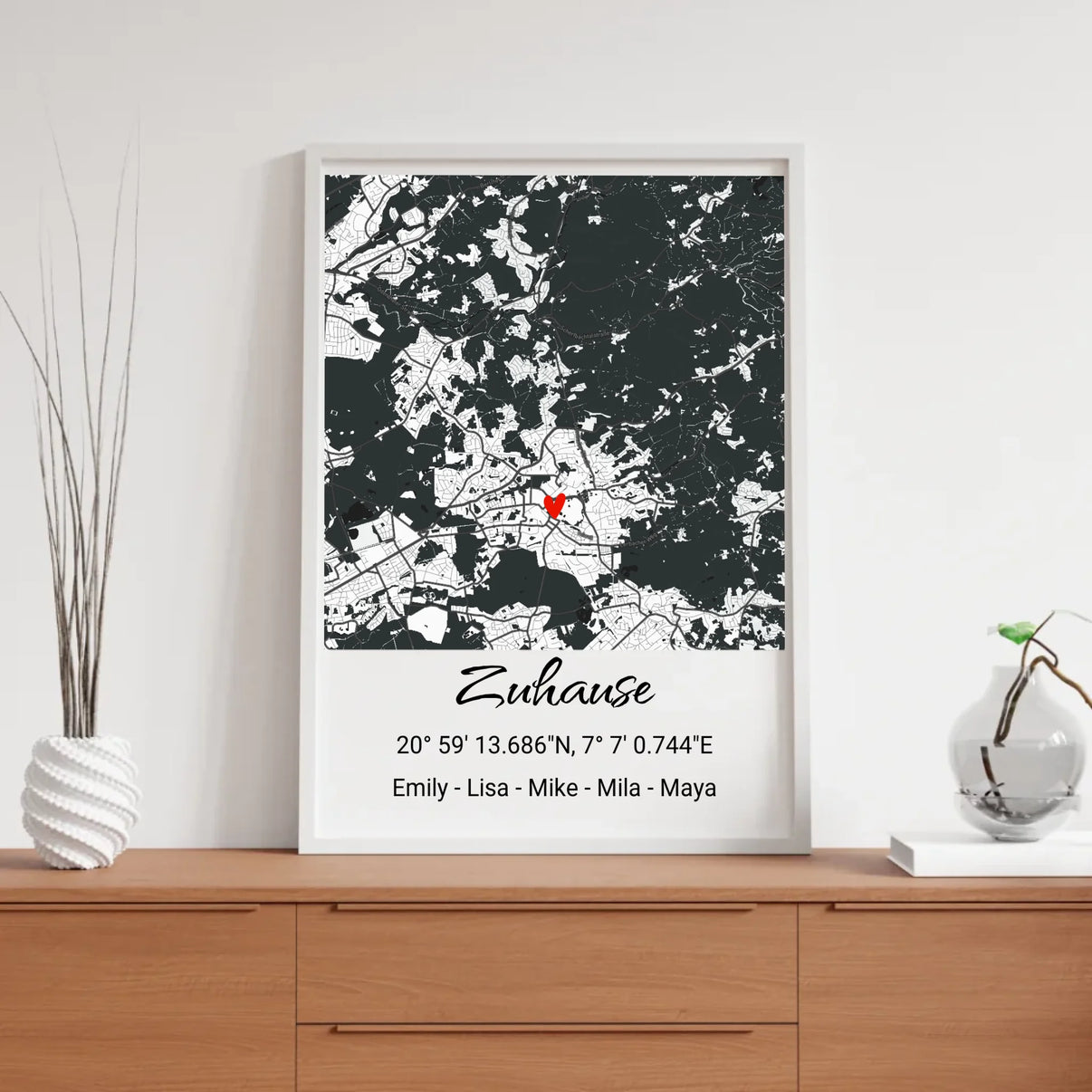 Geschenkfabrik24 Stadtkarte für Zuhause