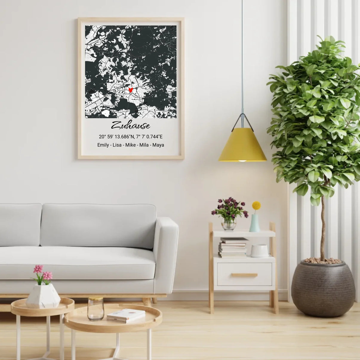 Stadtkarte als Geschenk zum Einzug