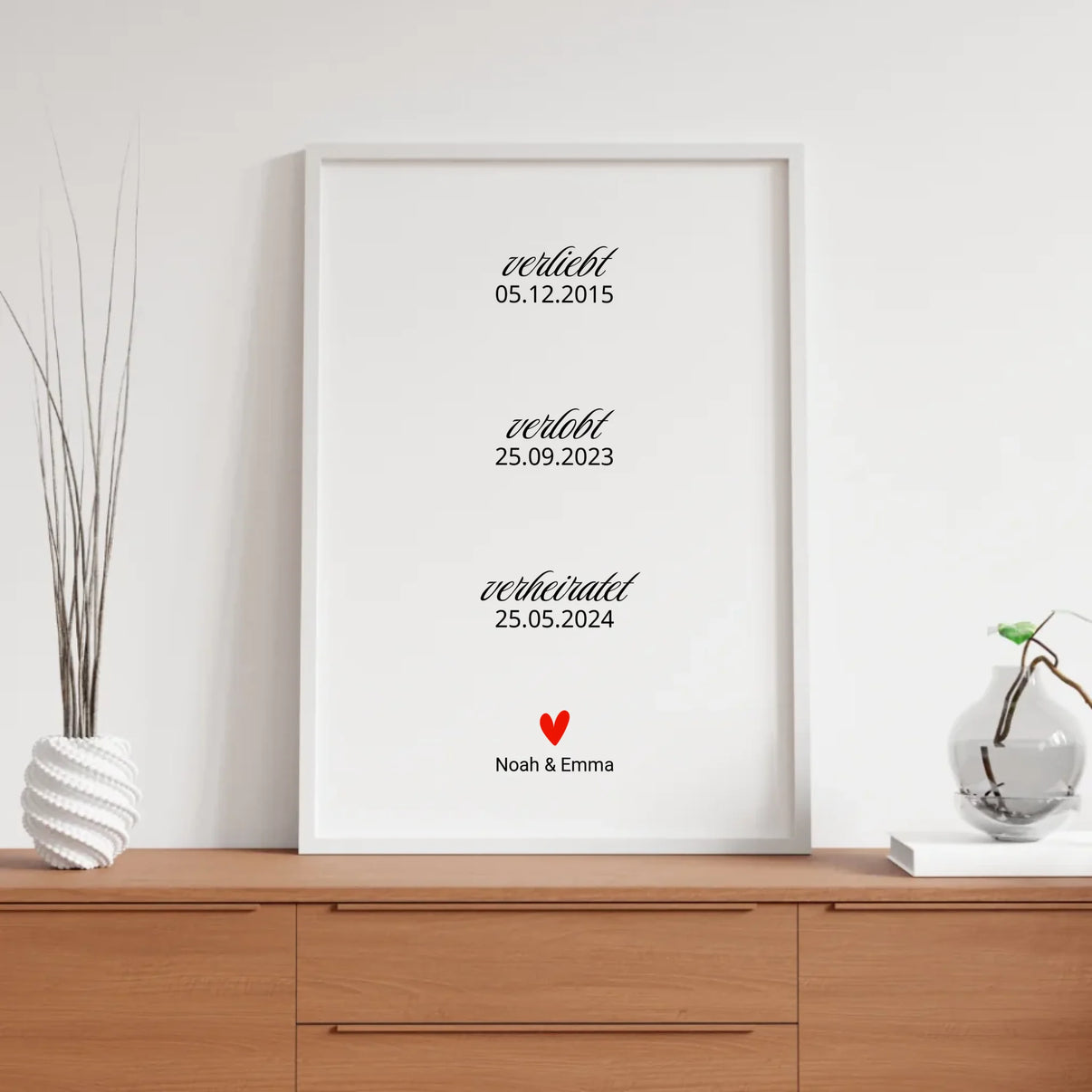 Ansicht personalisiertes Poster mit Echtzeit-Online-Vorschau