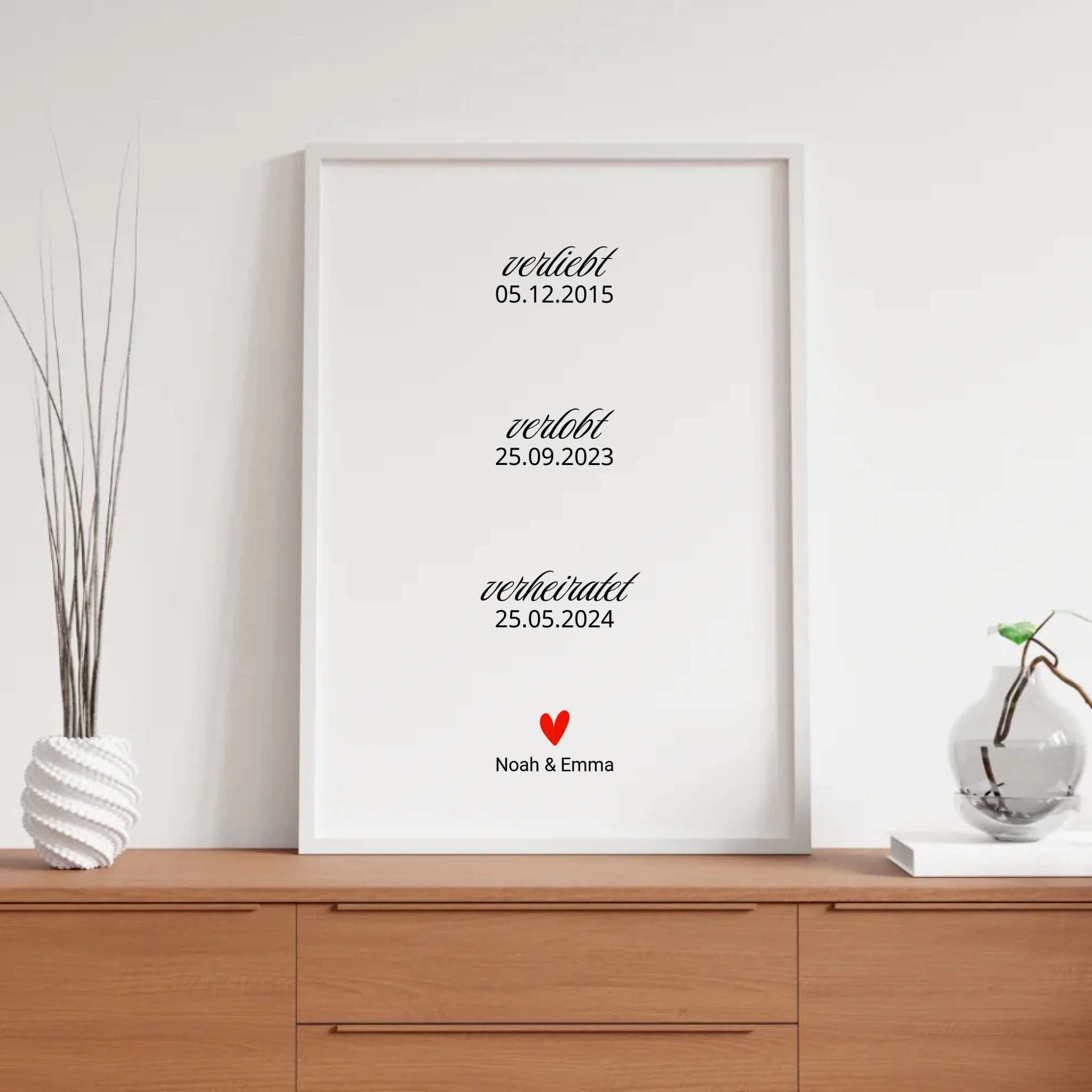 Ansicht personalisiertes Poster mit Echtzeit-Online-Vorschau