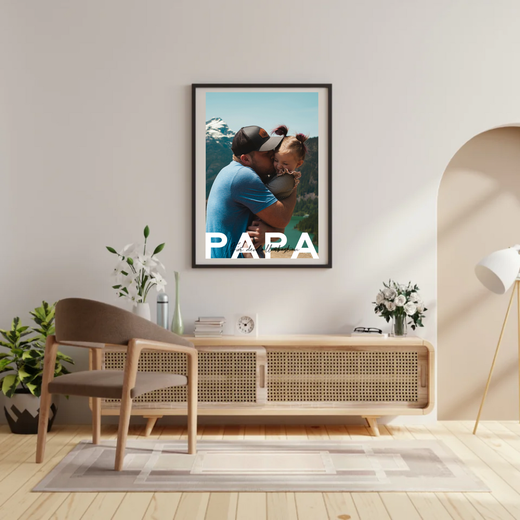 Personalisiertes Poster 'Papa' - Einzigartiges Geschenk