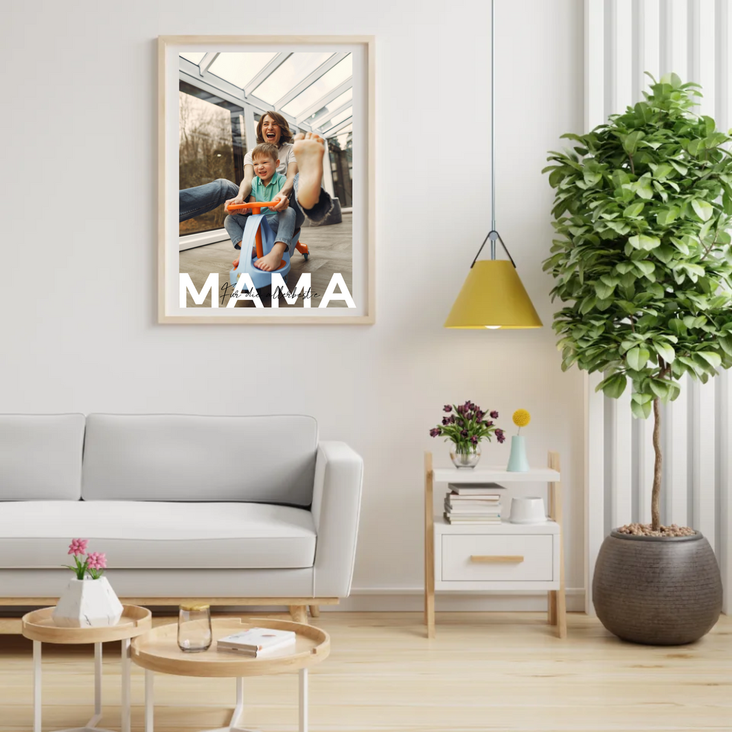 Personalisiertes Mama-Familienposter