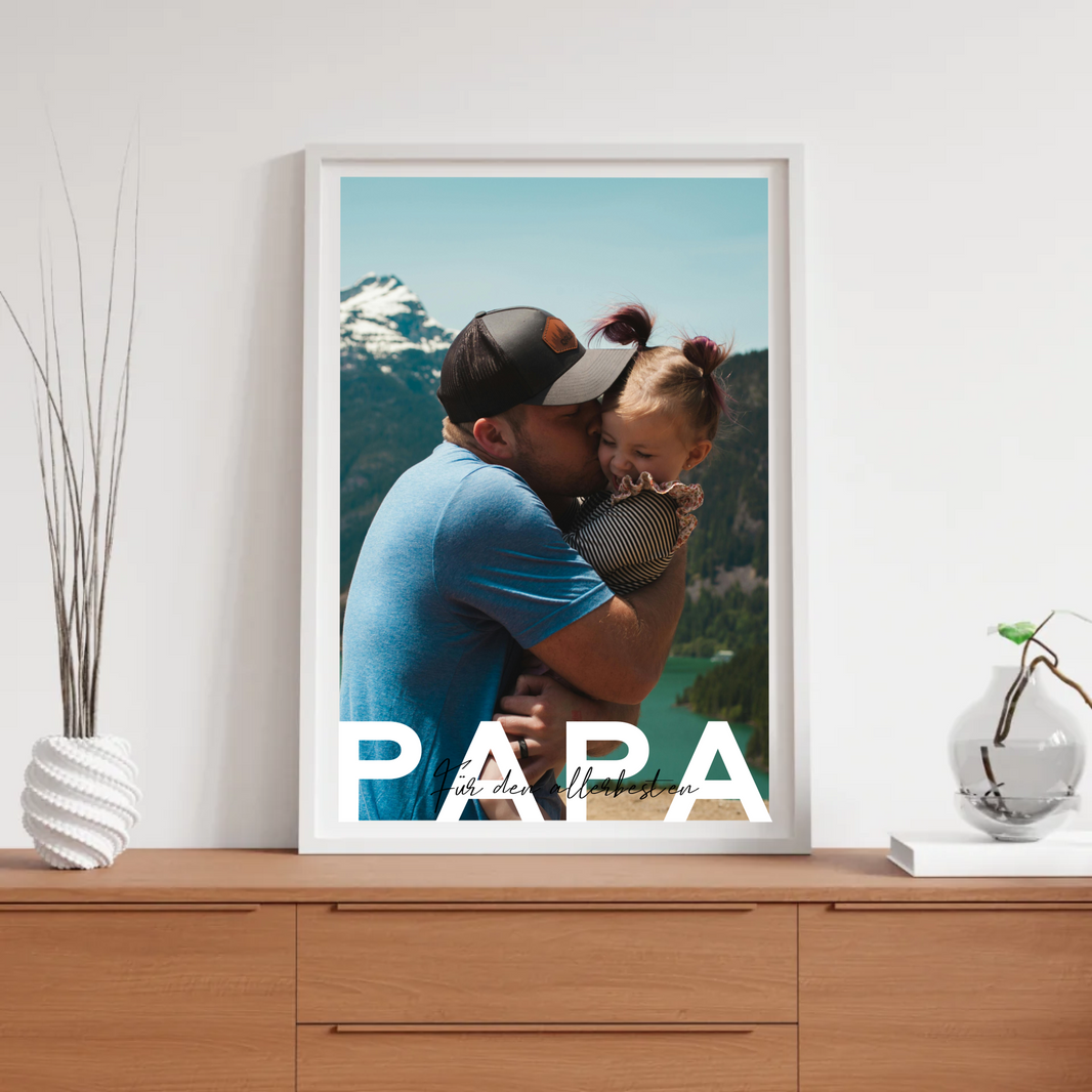 Personalisiertes Poster 'Papa' - Einzigartiges Geschenk