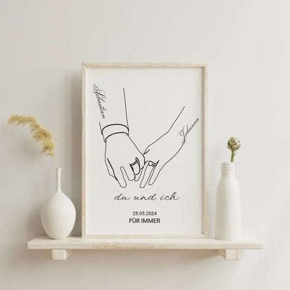 Persönliches Poster „Du und Ich“ mit Lieblingsdatum