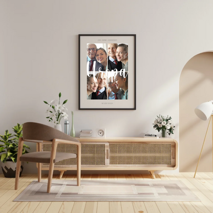 Personalisiertes Fotocollage-Poster für Deinen Uropa