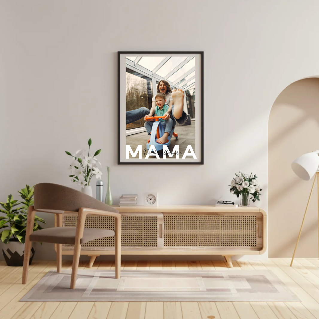 Personalisiertes Mama-Familienposter