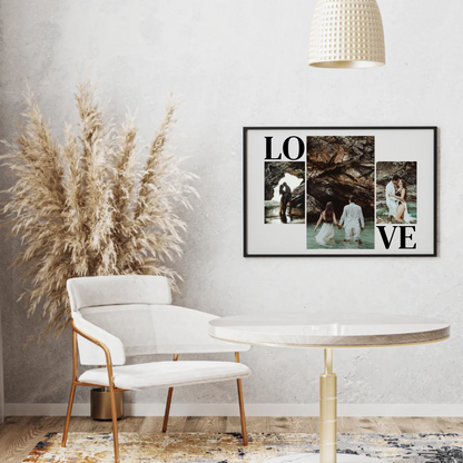 Fotocollage LOVE – Personalisiertes Poster für Verliebte