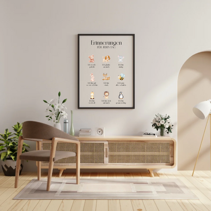 Kinderposter - Erinnerungen für jeden Tag