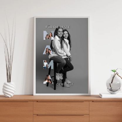 Fotocollage-Poster „Für die beste Mama der Welt“ – personalisiert