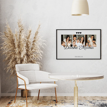 Danke Mama Fotocollage – Persönliches Poster mit Fotos