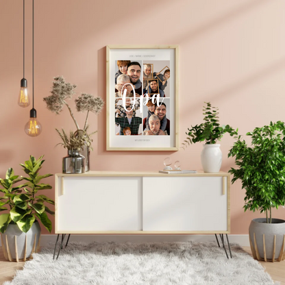 Personalisiertes Fotoposter für Opa