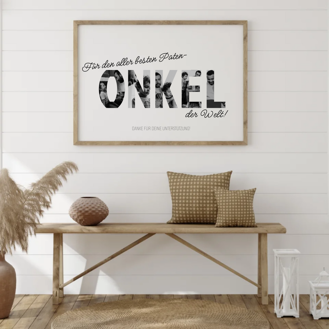 Personalisiertes Patenonkel Poster