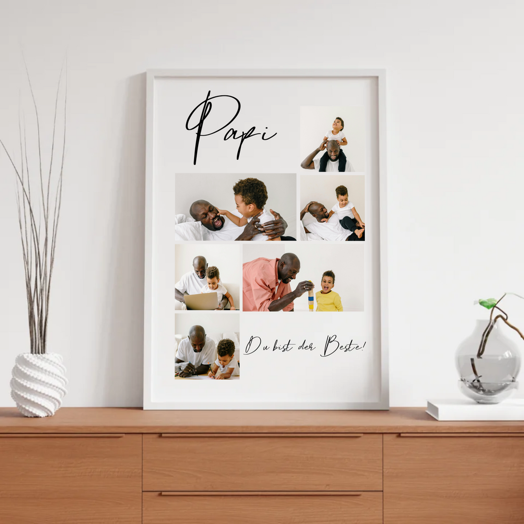 Personalisierte Fotocollage für den besten Papi