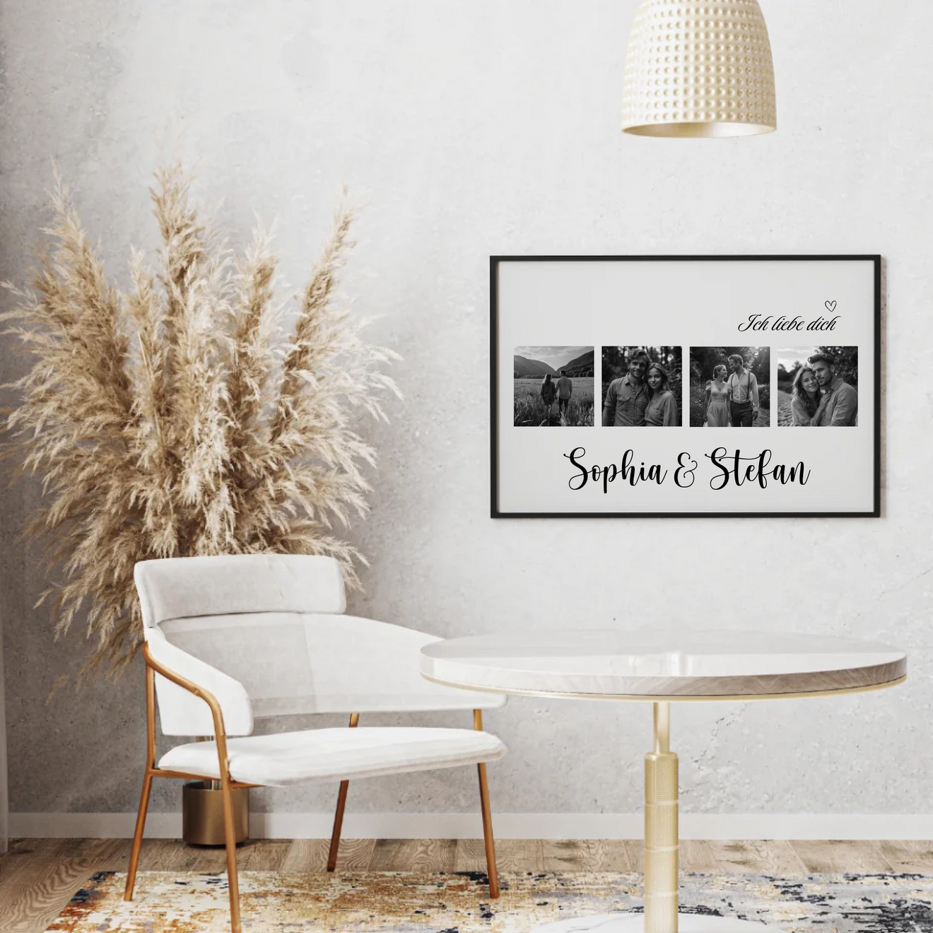 Digitales Download-Poster ‚Ich liebe dich‘ mit Bilder-Collage