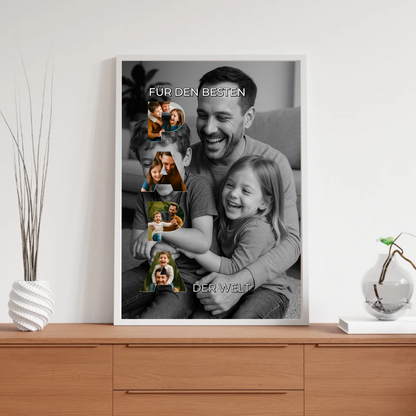 Fotocollage-Poster „PAPA“ – Für den besten Papa der Welt