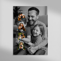 Fotocollage-Poster „PAPA“ – Für den besten Papa der Welt